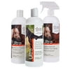 UltraCruz Equine Black Diamond Horse Shampoo, Conditioner and Fly & Tick Spray Bundle, 32 oz Each