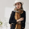 thumbnail image 3 of Bufanda cálida de otoño e invierno, bufanda de cachemira dulce para mujer, bufanda a cuadros mediana y larga, 3 of 6