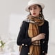thumbnail image 3 of Bufanda cálida de otoño e invierno, bufanda de cachemira dulce para mujer, bufanda a cuadros mediana y larga, 3 of 6