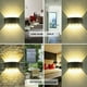 thumbnail image 5 of Aplique de pared interior LED negro Lámpara de pared moderna de 8 W, accesorio de aluminio, punto de noche arriba abajo en la sala de estar, pasillo, escalera, acceso al dormitorio (blanco cálido),, 5 of 5