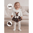thumbnail image 4 of BemeyourBBs Newborn Baby Girl Deer Hunting Outfits Camo Outfit Deer Embroidery Ruffle Long Sleeve Romper Jungle Camo Skirt Headband Socks Set Cute Baby Spring Fall Clothes, 4 of 9