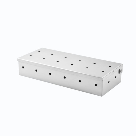 Stainless Steel BBQ Smoker Box, Portable Wood Chip Container for Grill and Camping