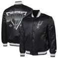 thumbnail image 3 of Men's Starter  Black San Antonio Spurs Triangle Full-Snap Varsity Jacket, 3 of 3