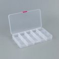 thumbnail image 1 of Hongchun Storage Box, Transparent Plastic Jewelry Container Accessories Organizer for Necklace, Earrings, Pills for Use, 1 of 5
