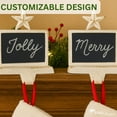 thumbnail image 4 of Park Designs Chalkboard Stocking Hanger White - Set of 2, 4 of 5