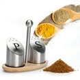 thumbnail image 2 of Delaman Bouteille d'assaisonnement, Cuisine Ménage Pot à épices Ensemble Assaisonnement Bouteille Réservoir Poivre Condiment Bouteille Organisateur, 2 of 9