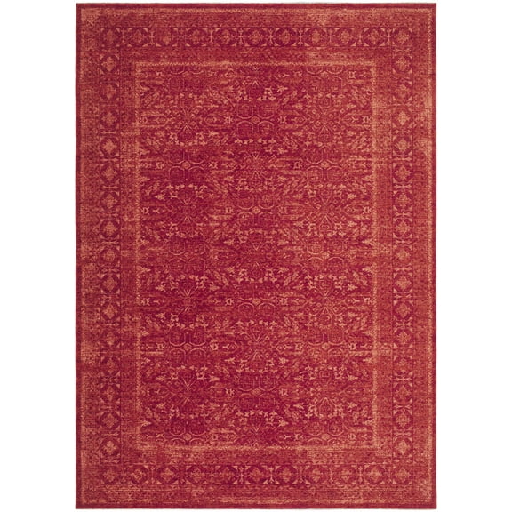 Hauteloom Laibah Living Room, Bedroom Area Rug - Traditional - Rust, Burgundy - 10' x 14'