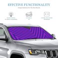 thumbnail image 4 of Car Windshield Sunshade, Geometric Abstract Stripes Pattern Sunshade Blocks Heat and Sun's UV rays,Medium, 4 of 9