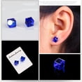 thumbnail image 5 of GKNET 1 Pairs Magnetic Ear Studs No Piercing Delicate Jewelry Cubic Zircon Fashion Mini Size-black, 5 of 9