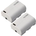 thumbnail image 1 of Batería de cámara VILTROX TLP-E6, paquete de 2, 2400 mAh, para Canon EOS, 1 of 5