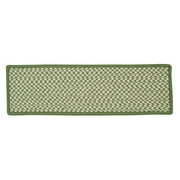 Outdoor Houndstooth Tweed - Leaf Green Stair Tread (set 13)