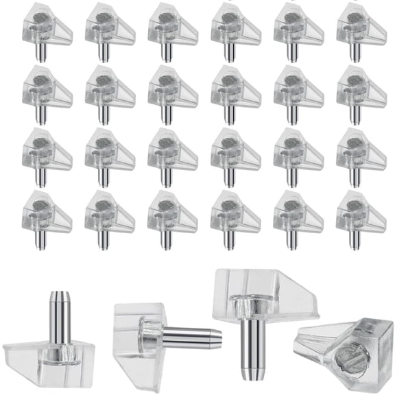100pack Portable Shelf Support Peg Cabinets Fixing Shelf Pegs Wardrobe Partition Tray Pins for Home Bookshelf Supports for Home Office 0.2x0.6IN