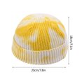 thumbnail image 2 of WTXUE Skull Cap Outdoor Hat Womens And Mens Winter Knitted Beanie Hat with Faux Pom Warm Knit Cap Beanie Hats for Women And Mens Short Cuffed Cap Soft Breathable Hat Winter Warm Hat D One Size, 2 of 2