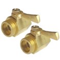 thumbnail image 1 of 2Pcs Brass Hose Fitting for Easy Connection High Pressure Resistance 1.8 x 0.9 x 0.9in, 1 of 9