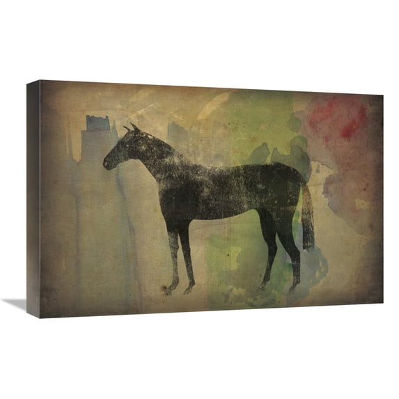 Global Gallery's 'Cheval Noir v2' By Ryan Fowler Stretched Canvas Wall Art