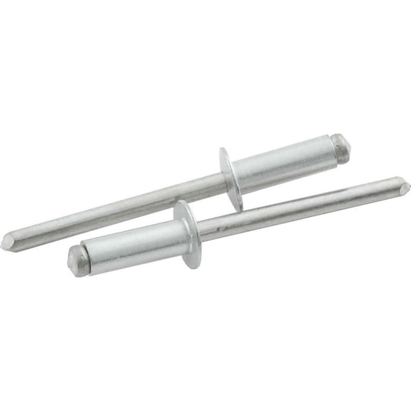 Allstar Performance ALL18109 Rivet - 3/8 in Head - 3/16 in Mandrel - 1/4-3/8 in Grip Range - Natural Aluminum - Set of 250