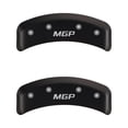 thumbnail image 2 of MGP 4 Caliper Covers Engraved Front & Rear MGP Matte Black finish silver ch, 2 of 2