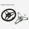 thumbnail image 2 of Boat Steering Wheel Anti Slip Long Service Life Boat Accessories for Fishing Boat Pontoon Boat Yacht Speedboat Boat, 2 of 6