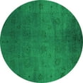 thumbnail image 1 of Ahgly Company Indoor Round Oriental Green Industrial Area Rugs, 3' Round, 1 of 4