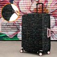 thumbnail image 4 of Math Equations 3D Shapes Black Pattern Luggage Cover Fashion Suitcase Cover Baggage Covers Fit 25-28 Inch Luggage (Go Travel), 4 of 5