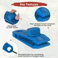 thumbnail image 4 of Uxcell Clips de Lona con Agarre de Cerradura de Alta Resistencia [15PCS] - Abrazaderas para Lonas de Camping y Toldos - [Azul-3.3IN], 4 of 7