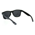 thumbnail image 4 of Love Heart Print Arm Hipster Black Horn Rim Sunglasses Shiny Black Arm, 4 of 4