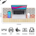 thumbnail image 5 of Long Mouse Pads for Desk,Colorful Pioneer Flower Pattern Desk Mats on Top Of Desks, Desk Mouse Pad Extra Large with 3mm Non-Slip Base and Stitched Edge for Gaming,Office,Work,Home 35.4"x15.7", 5 of 6