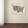 thumbnail image 3 of Trademark Art 'USA States Text Map 2' Canvas Art by Michael Tompsett, 3 of 3