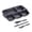 Dark Gray, variant on Plastic Meal Tray Righ-Handed Heavyweight Lunch Tray with 5-Compartments for Schools, Cafeterias, and Dining Halls Dark Gray