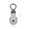 thumbnail image 2 of Eease Pulley Load Bearing Pulley Single Pulley Block Stainless Steel Fixing Pulley Replacement,3.35"X1.26"X1.26", 2 of 10