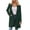 Green, variant on Women's Long Blazer Jackets Business Work Casual Open Front Suit Jacket Lapel Pockets Outerwear Mid Long Pea Coat