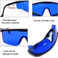 thumbnail image 4 of Gafas protectoras Gafas láser Gafas de grabado láser Gafas de protección ocular Gafas de seguridad para trabajar con estuche de gafas, azul TUNC Sencillez, 4 of 5