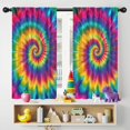 thumbnail image 5 of Blackout Kids Curtains,Rainbow Tie Dye Mandala Pattern Childrens Insulated Curtains Set Of 2,Bedroom Essentials,Toddler Room Decor 42"x54", 5 of 5