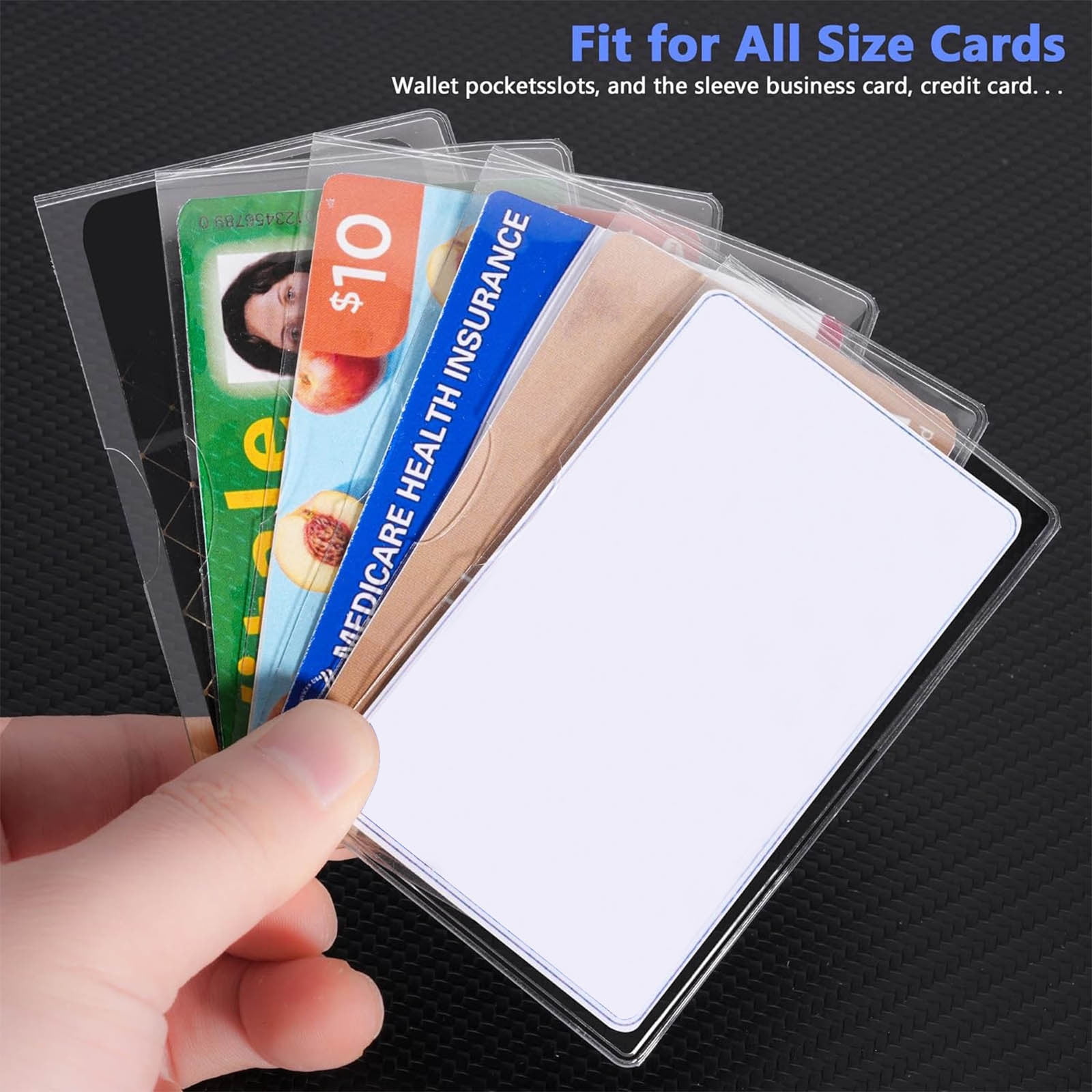 Document Card Holder Protective Case, Secure Sleeve for Important Documents  and ID Cards, Durable Credit Card Protective Cover, 10 PCS Slim Wallet  Insert Sleeves, Identity Theft Protection - Walmart.com
