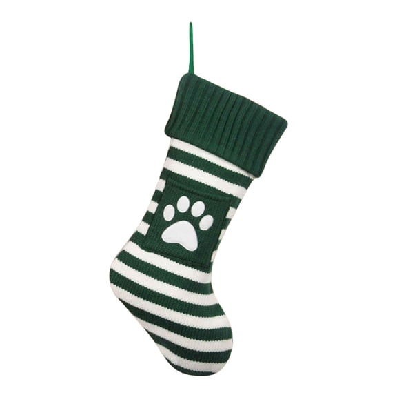 Festive Christmas Pet Stocking for Cats and Dogs with Holiday Ornaments and Bag Accessories