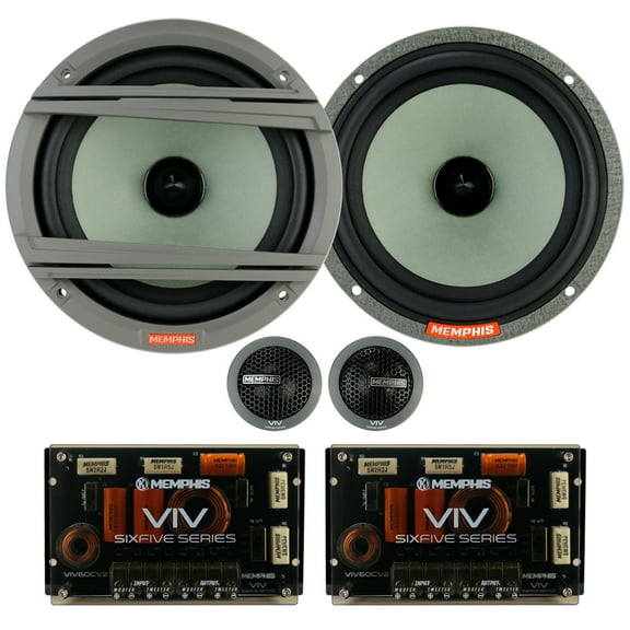 Memphis Audio VIV60CV2 6.5" Six Five Series 2-Way Component Speakers, Pair