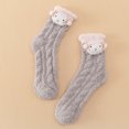 thumbnail image 2 of bbymog Women's Winter Cozy Socks Fleece Thick Warm Slipper Sock House Sleep Fuzzy Socks for Women Khaki B Free Size, 2 of 3