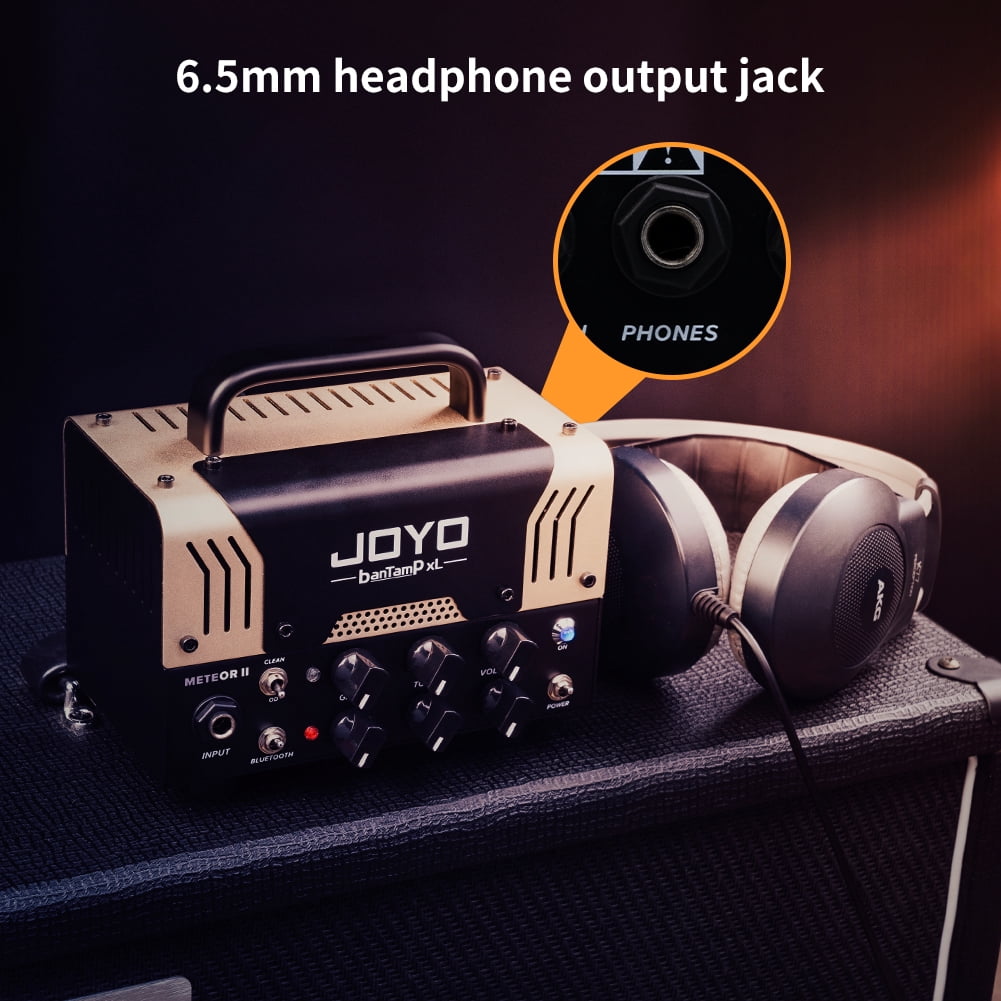 JOYO 20W Hybrid Tube Guitar Amp Head, 2-Channel with Bluetooth Meteor II BanTamp XL
