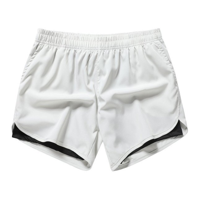 Pantalones cortos deportivos de secado rápido para hombre, pantalones de fitness falsos de dos piezas, pantalones para correr maratón, bolsillo invisible para teléfono móvil