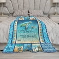 thumbnail image 6 of Sea Turtle Blanket Turtle Decor Throw Blanket Everyday is a New Beginning Inspirational Blanket Gifts for Girls Boys Winter Super Warm Soft Plush Fleece Flannel Blanket for Kids Adults Women 40"x50", 6 of 6