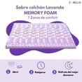 thumbnail image 4 of Sobrecolchón Zomilux Colchoneta Memory Foam Ultra Suave con Lavanda Relajante 7 Zonas de Confort Queen Size, 4 of 4
