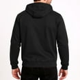 thumbnail image 5 of Evdexr Men's Zip Up Hoodies Pullover Oversized Hooded Long Sleeve Hiking Coat Casual Drawstring Big and Tall Fleece Jacket Slim Fit Zipper Front Sweatshirts Black XL, 5 of 5