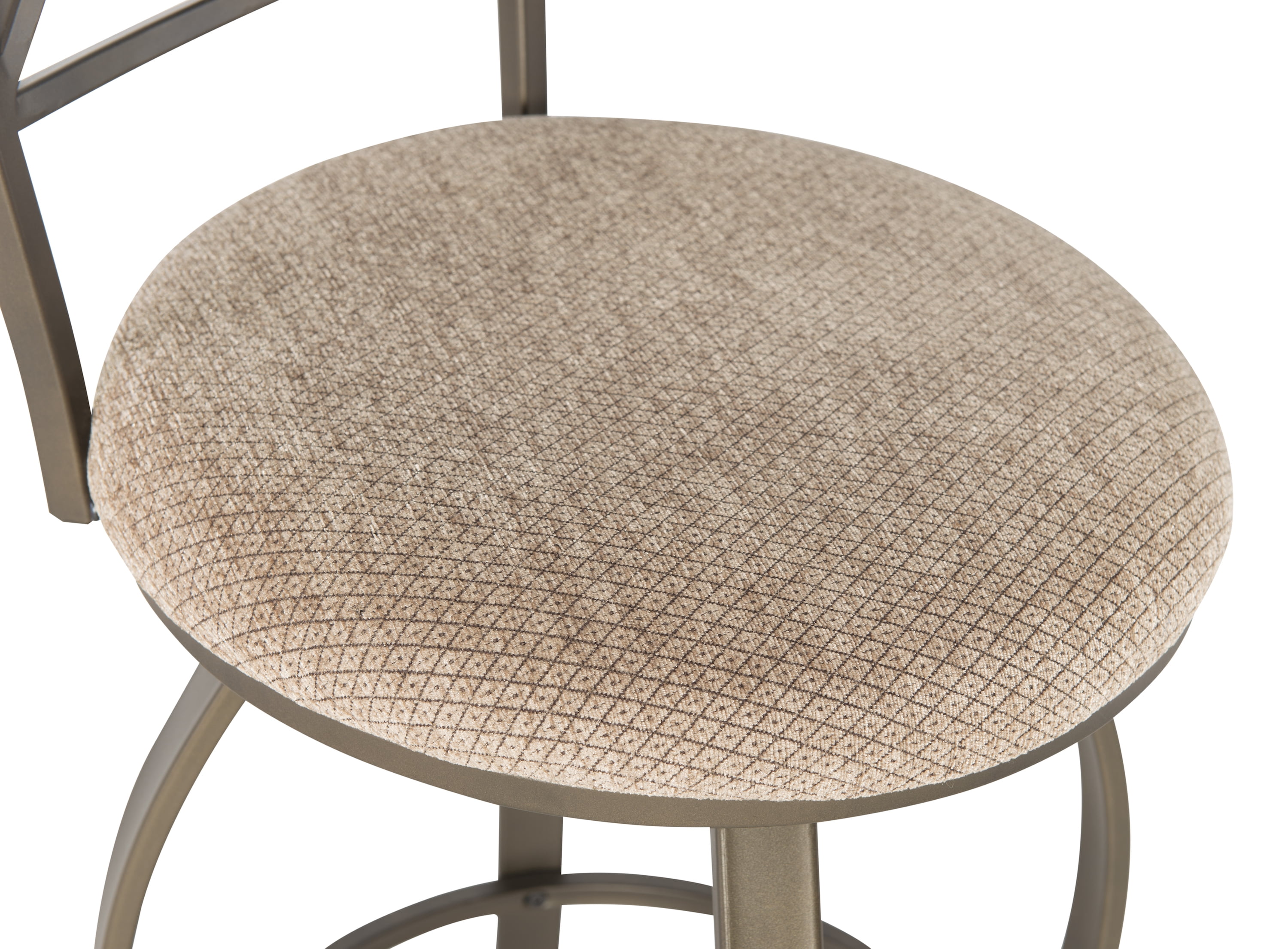 Powell Roselyn Bar Stool with Swivel, Taupe and Beige