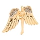 thumbnail image 3 of Broche de ala de ángel, Broche de ala de ángel Broche de ala de ángel de cristal hecho a mano Broche de ala de ángel Alfileres diseñados para profesionales, 3 of 8