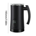 thumbnail image 3 of Espumador de leche 4 en 1, control de temperatura, vaporizador de leche de 350 ml/11,8 oz (negro EE. UU.), 3 of 7