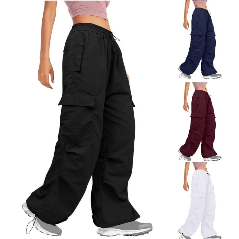Lovskoo 2024 Women's High Waisted Cargo Pants Travel Vintage Lovskoo 2024 Women's High Waisted Cargo Pants Travel Vintage