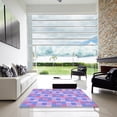 thumbnail image 6 of Ahgly Company Indoor Rectangle Patterned Medium Purple Area Rugs, 7' x 9', 6 of 6