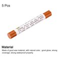 thumbnail image 3 of Uxcell Furniture Repair Crayons Wax Filler Stick, Touch Up Pen Markers, Light Orange 5 Pack, 3 of 6