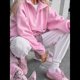 thumbnail image 4 of Sudaderas de Gran Tamaño para Mujer, Suéteres de Otoño, Sudaderas con Capucha de Moda, Suéteres con Media Cremallera, Camisas de Larga, Ropa Rosa M, 4 of 10