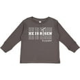 thumbnail image 3 of Inktastic He is Risen Mirror Words Boys or Girls Long Sleeve Toddler T-Shirt, 3 of 5